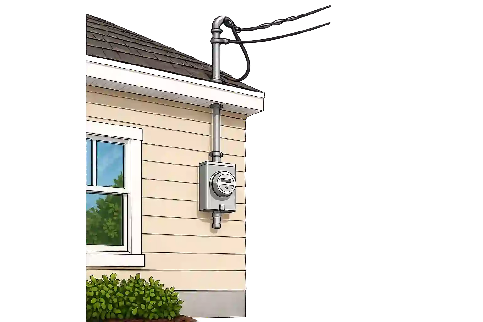 Entree electrique 200 amperes